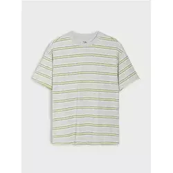 Sinsay - Pamučna majica na pruge - šareno