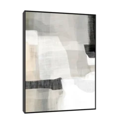 Canvas Slika na platnu Monohromne forme, 60x80 cm, Sa ramom, Crna