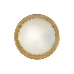 Eglo 3894 - Plafonsko svetlo UFO 2xE27/60W/230V prečnik 38 cm borovina