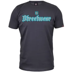 011Shop Muška majica kratkih rukava 011 streetwear blue, Tamnosiva