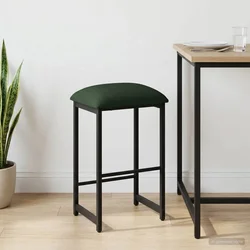 Vidaxl Barski stol Temno zelena 40 x 32 x 64 cm Inženirski les