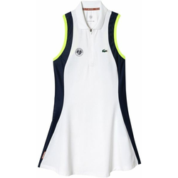 Ženska teniska haljina Lacoste Sport Roland Garros Edition Sleeveless Dress - white/navy blue