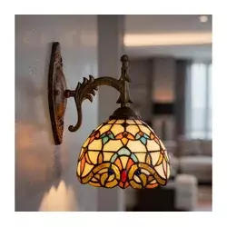 Brilagi - Tiffany vitražna zidna lampa MIRABELLA 1xE14/40W/230V
