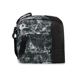 KARL LAGERFELD JEANS Torba za čez ramo siva/črna/bela
