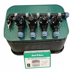 Rain Bird 4-delni komplet: razdelilnik s kompresorjem, RC2, korito, PE 20