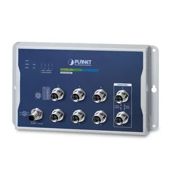PLANET Industrial L2+ 8-Port Managed L2+ None Blue, Grey