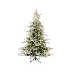 Everlands Novogodišnja jelka Grandis, 240 cm, 700 lampica, Nasnežena sa lampicama