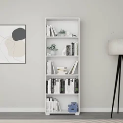 Hanah Home Polica za knjige Lucas 1600-110, 64x182x25 cm, Bela