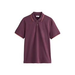 Next Majica oranžna/burgund/temno rdeča