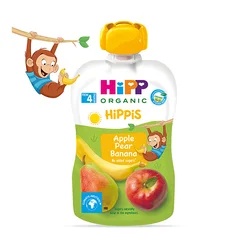 HIPP Voćni pire za bebe jabuka, kruška i banana 4M+ 100g