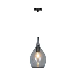 Luster na sajli NEXT 1xE27/40W/230V dimljeno-crna