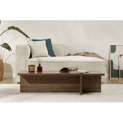 Hanah Home Klub sto Harbor, 120x30x45 cm, Boje oraha