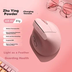 Delux Bežični miš, 2.4GHz, Bluetooth, Roze