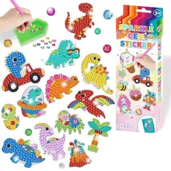 SparklesStickers, ustvarjalni set za nanašanje barvnih diamantov na nalepke