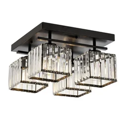 Opviq Luster Kristal 301AUR1204, 40x40x22cm, Crni