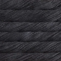 Malabrigo Silky Merino Črna Pletilna preja
