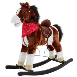 Pony gugalni konj temno rjav