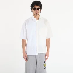 Srajca MM6 Short-Sleeved Shirt Dark Grey Melange/ Brown 50