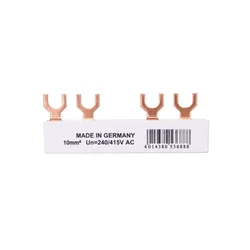 shumee Priključna zbiralka 2P 63A 10mm2 viličasta EVG-2PHAS/4MODUL/HI 219573
