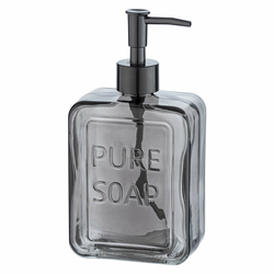 Siv stekleni dozirnik za milo Wenko Pure Soap