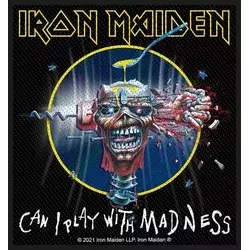 Iron Maiden Can I Play With Madness (Retail Pack) Našitek za šivanje 100 x 100 mm