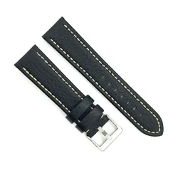 Kožni kaiš Diloy 22mm DIL376.1 Crna boja