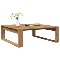 Stolić za kavu boja hrasta 100 x 100 x 35 cm konstruirano drvo