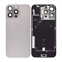Steklo zadnjega ohišja za iPhone 16 Pro Max, Natural Titanium, Pulled A