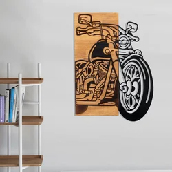 Wallity Zidna dekoracija Chopper 2, 44 x 61 cm, Crna