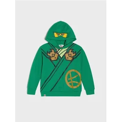 Sinsay - Dukserica sa štampom Lego Ninjago - zeleno