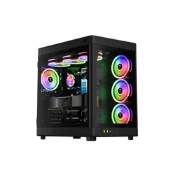 Kucište Gamdias Neso P1 Full Tower/E-ATX/ATX/Micro-ATX/Mini-ITX/bez napajanja/kaljeno staklo/crna