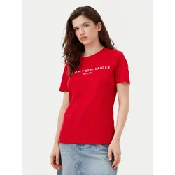 Tommy Hilfiger Majica WW0WW40276 Rdeča Regular Fit