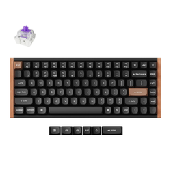 Tastatura Keychron K2 HE (K2H-F1) Wireless / 75% / Nebula Switch / mehanička / Black Wood