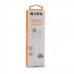 S-LINK USB data kabl Lighting 1 m, 2.4 A - SL-X242, USB Kabl, USB A, Lightning, 1 m