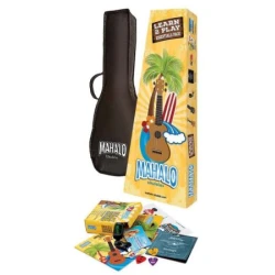 MAHALO UKULELE SOPRANO RAINBOW BLUE SET