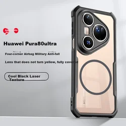 Xundd Maska za mobilni telefon Huawei Pura 80 Ultra / Huawei P80 Ultra, Providno-crna
