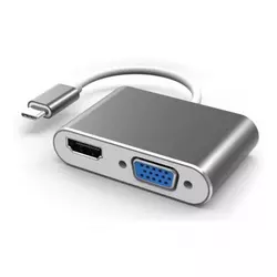 Adapter-konvertor TIP C na HDMI+VGA