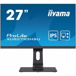 IIYAMA Monitor Prolite XUB2793HSU-B4 27 ETE IPS-panel, 1920x1080, 300 cdm˛, 13cm Height Adj. Stand, Speakers, VGA, HDMI, DisplayPort, 4ms,