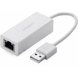 Ugreen USB adapter LAN 2.0 - RJ45 10, 100 CR110 beli