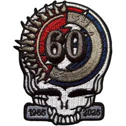 Grateful Dead 60th Anniversary Skull Iron-On Patch
