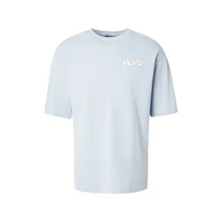 NEW ERA Majica  pastelno modra / rumena / črna / bela