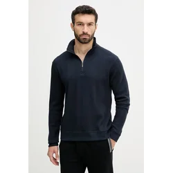 BOSS loungewear pulover moški z bombažem Structure 1/4 Zip