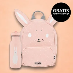 trixie otroški nahrbtnik + steklenička 500 ml mrs. rabbit