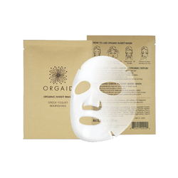 ORGAID Organic Sheet Mask, Greek Yogurt & Nourishing SET 4 kom