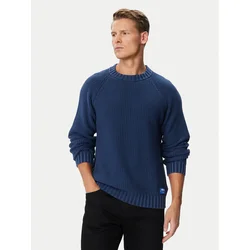 HUGO Pulover Sondye 50571274 Mornarsko modra Oversize