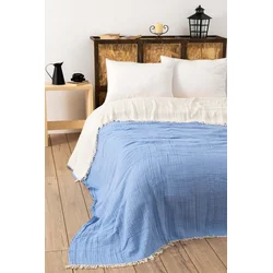 Lessentiel Maison Prekrivač Muslin, 230x250, Svetloplavi