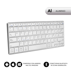 Subblim Teclado Subblim tipkovnice Advance Compact Silver, (20605884)