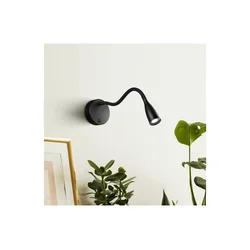 Eglo 901818 - LED fleksibilna zidna lampa OLIVANDINO LED/3,8W/230V crna