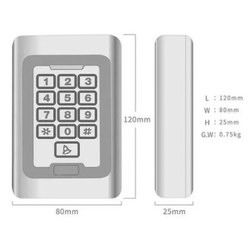 Gembird SMART-KPS-LOCK-Door reader metal case IP65 Waterproof RFID EM card door access control reade