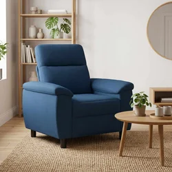Vidaxl Kavč Modra 95 x 90 x 95 cm Blago